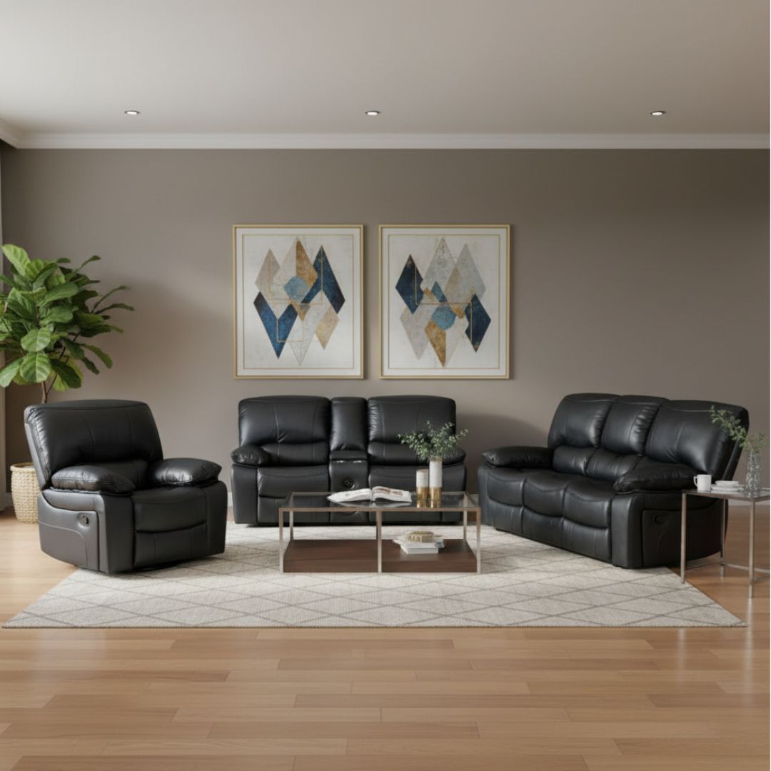 FIVESTAR BLACK LEATHER WITH SPEAKER RECLINER