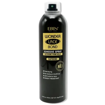 EBIN WONDER LACE BOND WIG ADHESIVE SPRAY - SUPREME (6.34OZ/ 180ML)