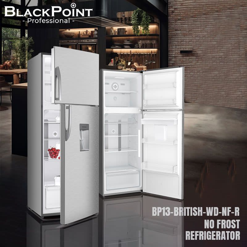 BP13-BRITISH-WD-NF-R NO FROST BLACKPOINT FRIDGE --NO FROST --WATER