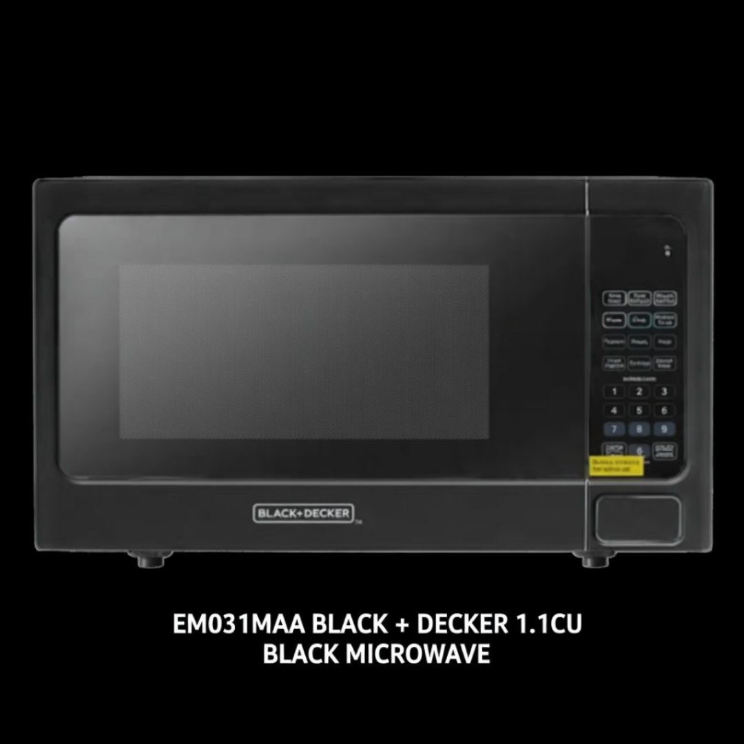 EM031MAA BLACK + DECKER 1.1CU BLACK MICROWAVE