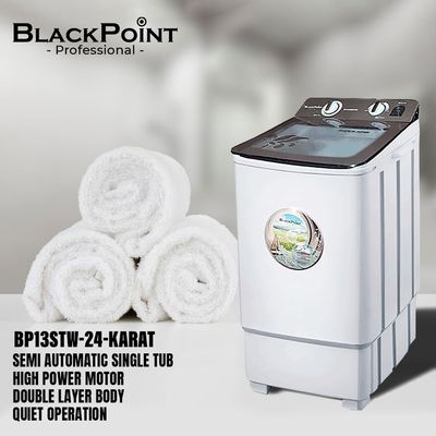 BP13STW-24 KARAT BLACKPOINT SINGLE TUB 12 KG 24 KARAT WITH LG