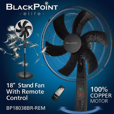 BP18038BR-REM BLACKPOINT 18"" REMOTE STANDING FAN
