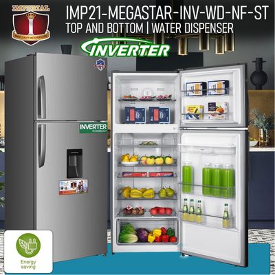IMP22-INV-MEGASTAR-INV-WD-NF-ST IMPERIAL FRIDGE -- INVERTER -- STEEL -- MEGASTAR -- WATER DISP