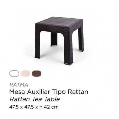 RATTAN TEA TABLE