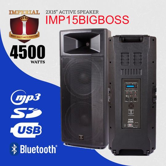IMP15BIGBOSS IMPERIAL DOUBLE 15""-- BIG BIG BOSS -- 4500 WATTS -- FAN