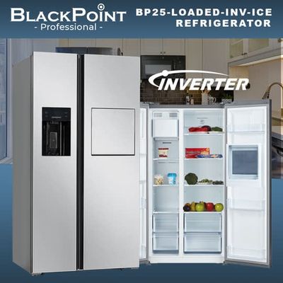 BP25-LOADED-INV-ICE &amp; WATA-NF-SBS--ST BLACKPOINT ICE MAKER &amp; MINI BAR &amp; INVERTER