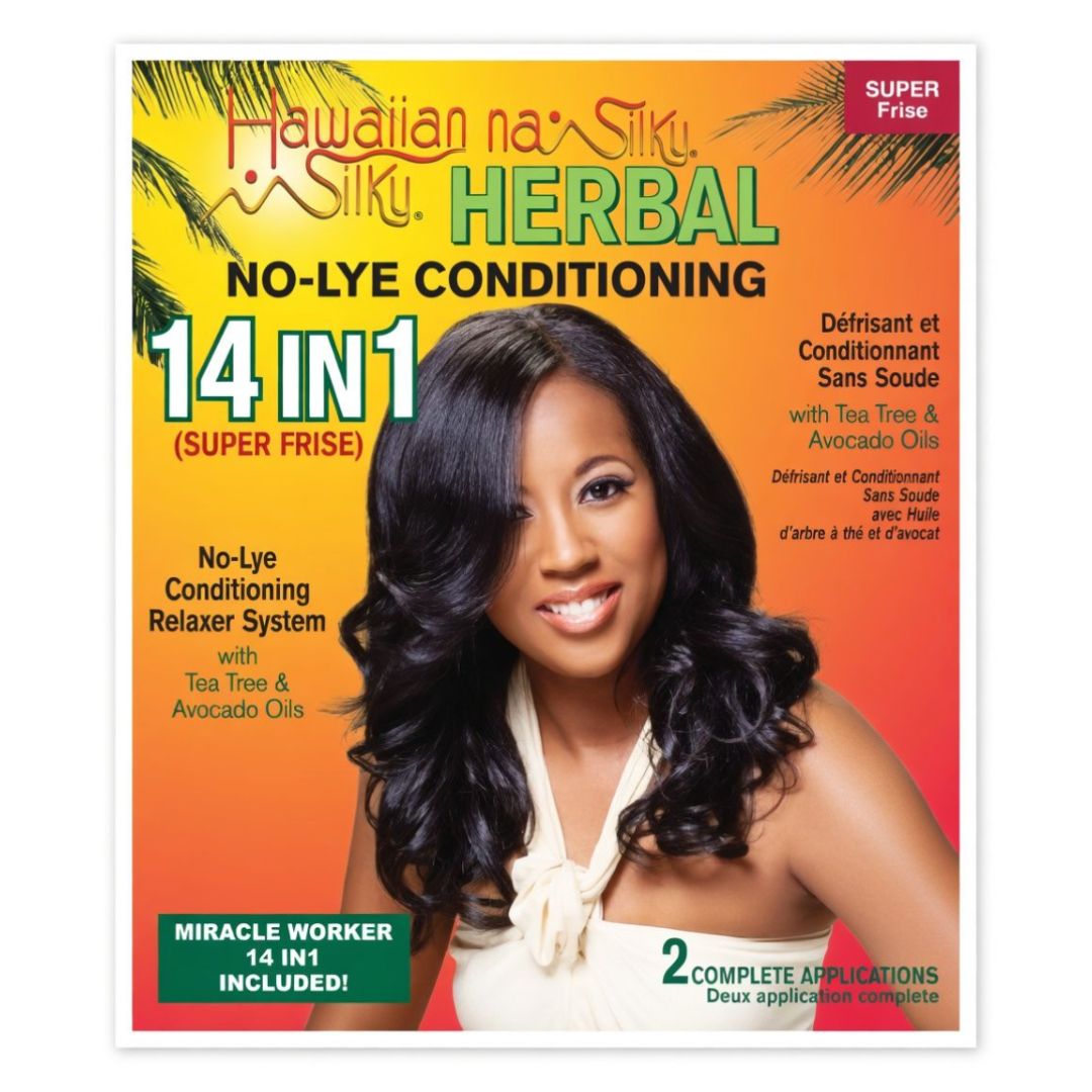 HAWAIIAN SILKY HERBAL NO-LYE CONDITIONING 14 IN 1 (SUPER FRISE)