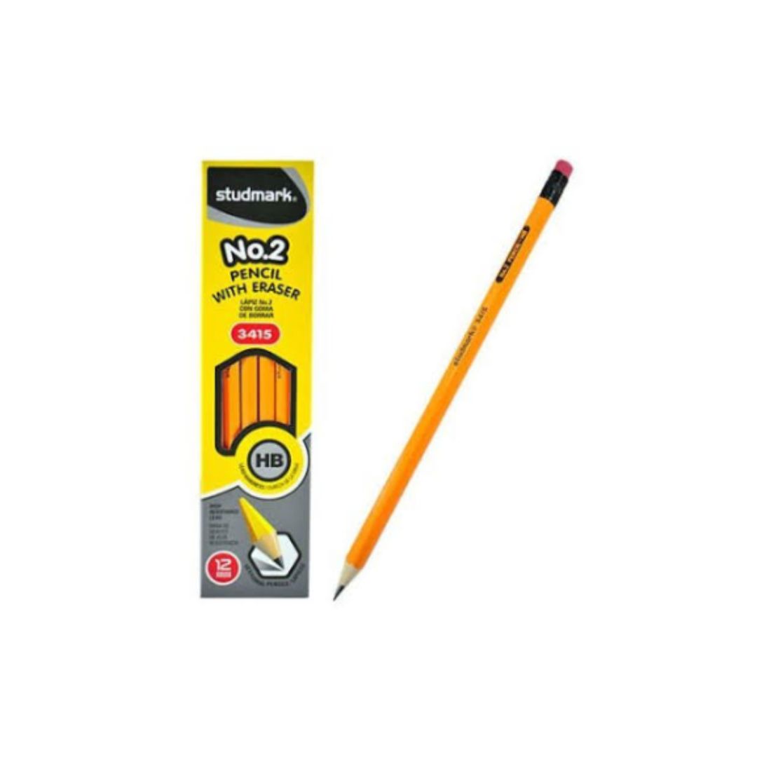 3415 STUDMARK HB2  PENCIL-YELLOW