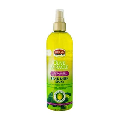 AFRICAN PRIDE  OLIVE MIRACLE BRAID SHEEN SPRAY