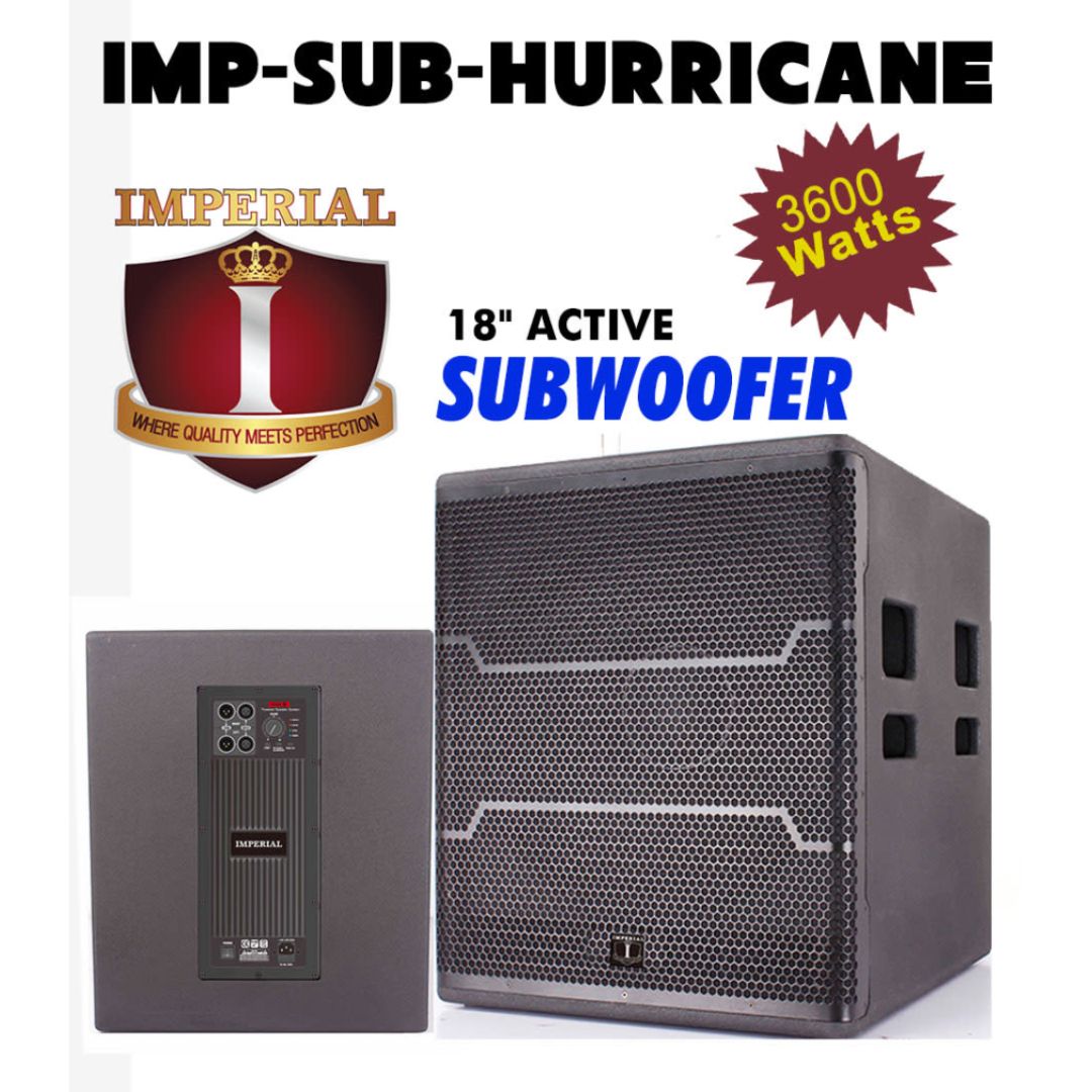 IMP-18-SUB-HURRICANE IMPERIAL 18" 3600W HIGH POWER BASS SUBWOOFER QSC REAL