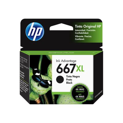 HP - 667XL - Ink cartridge - Black - 3YM81AL