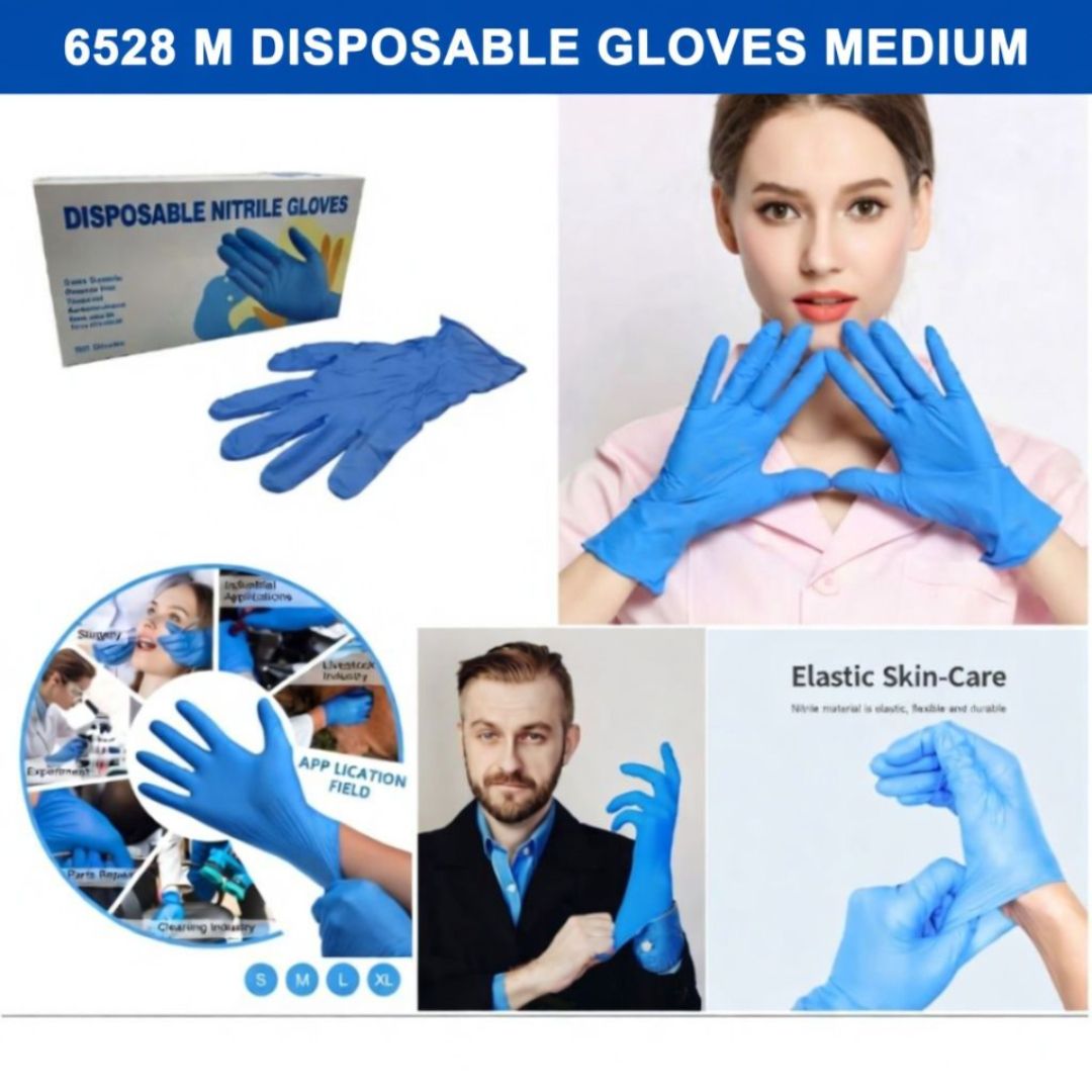 6528  M DISPOSABLE  GLOVES MEDIUM