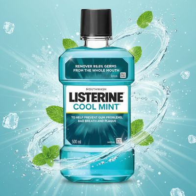 LISTERINE COOL MINT ANTISEPTIC MOUTH WASH 500ML