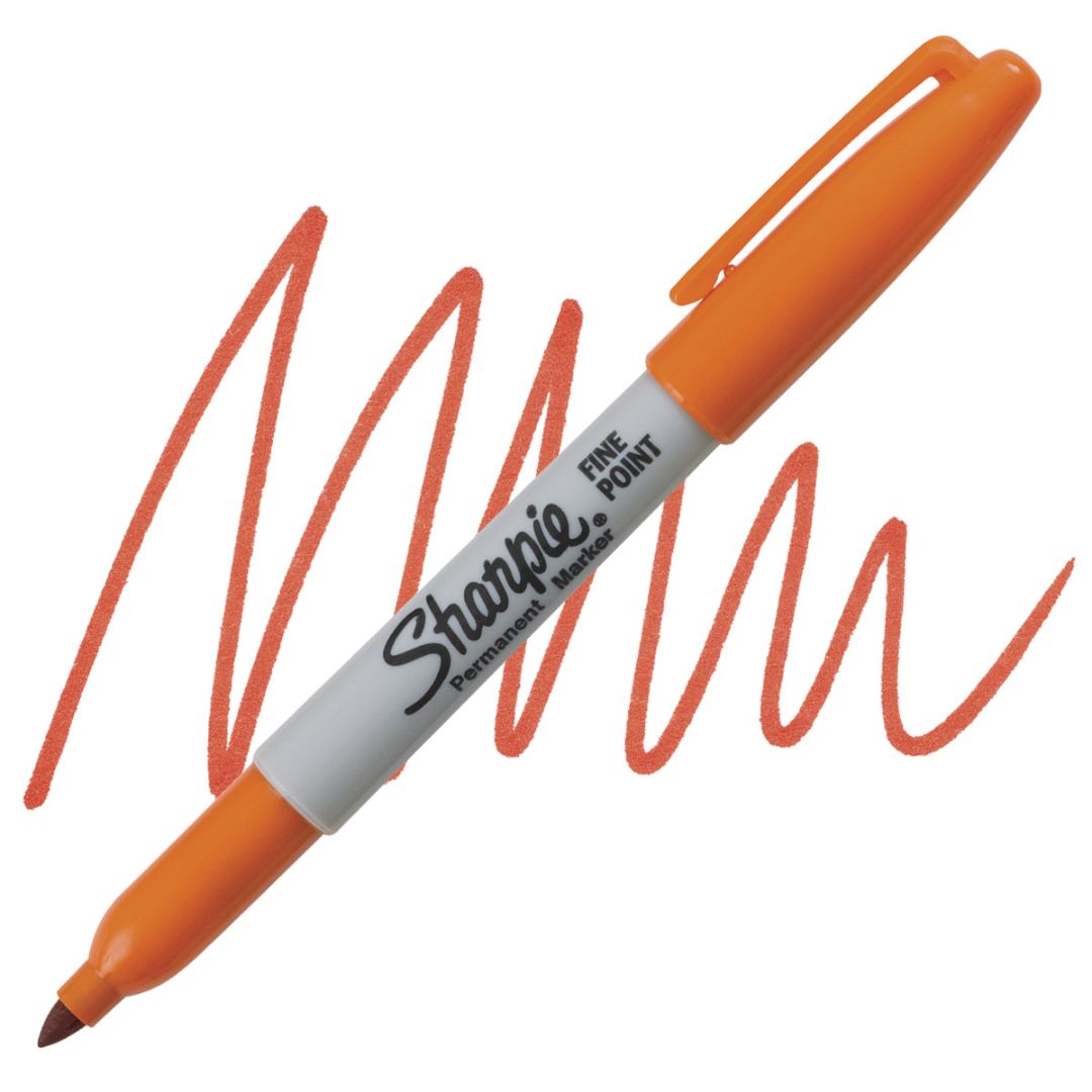 ORANGE SHARPIE  FINE POINT MARKER