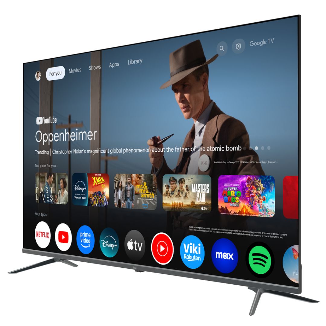 LT-58KM858-QLED JVC 58" TV --THIN METALLIC BODY--BLUETOOTH &amp; VOICE