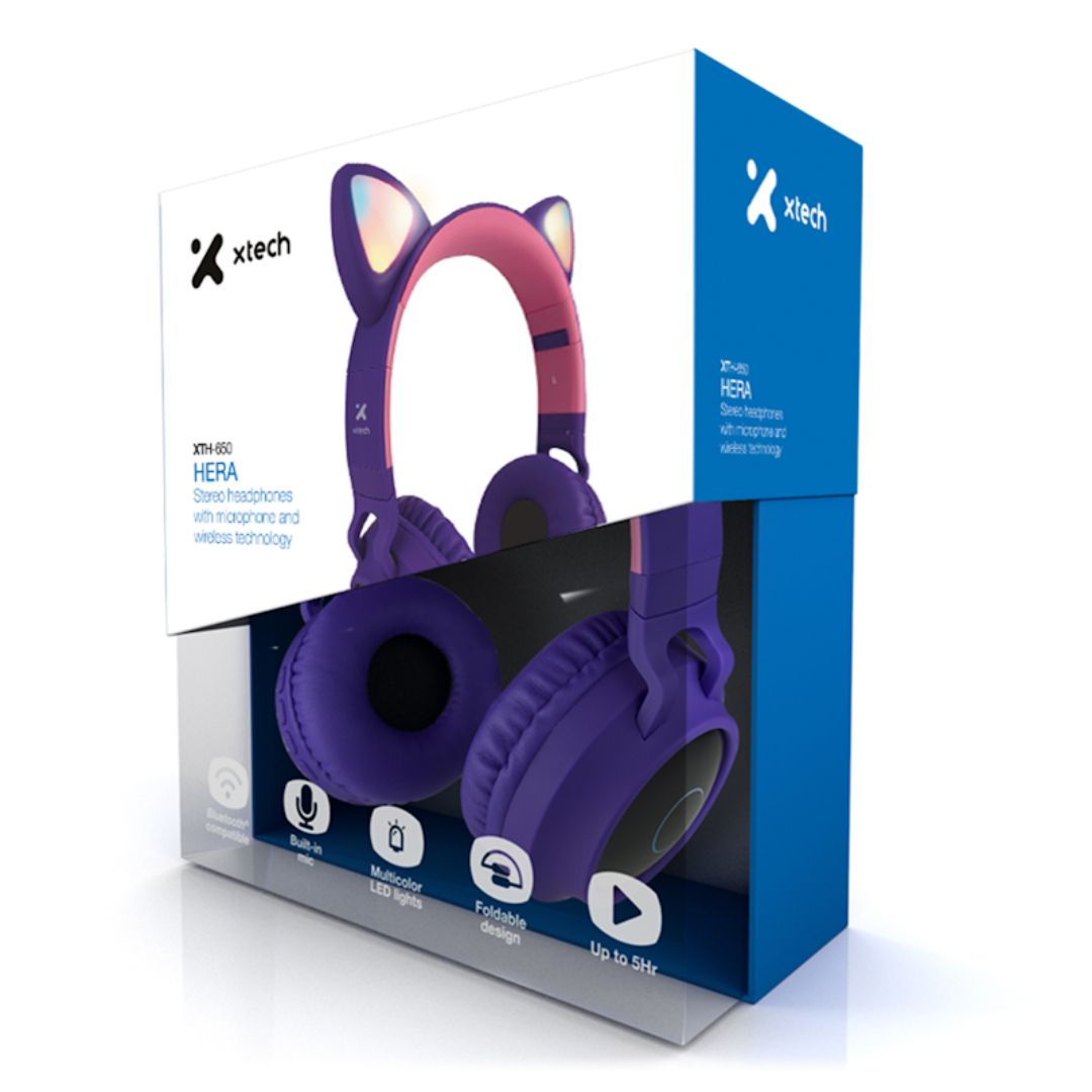 Xtech - XTH-650 - Headphones with microphone - For Cellular phone