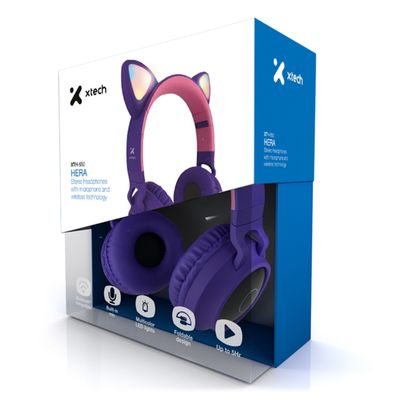 Xtech - XTH-650 - Headphones with microphone - For Cellular phone