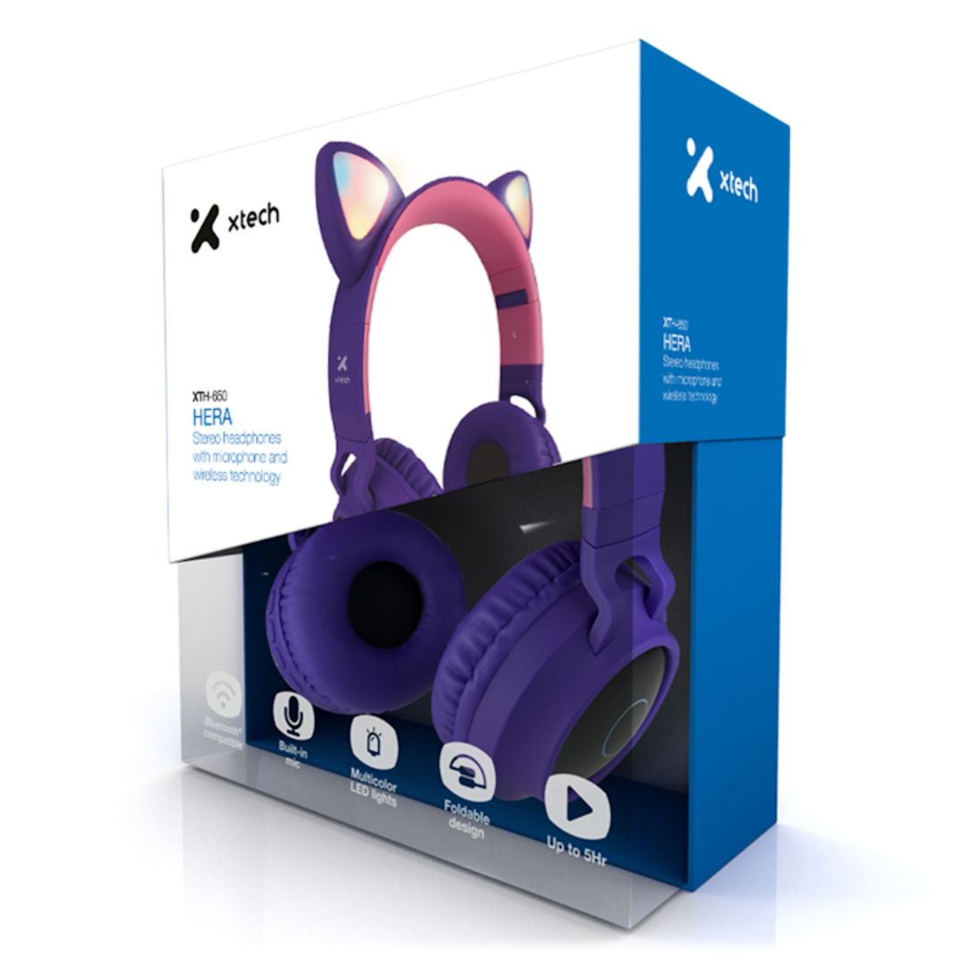 Xtech - XTH-650 - Headphones with microphone - For Cellular phone