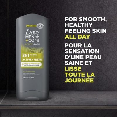 DOVE MEN + CARE SPORT CARE ACTIVE + FESH 400ML