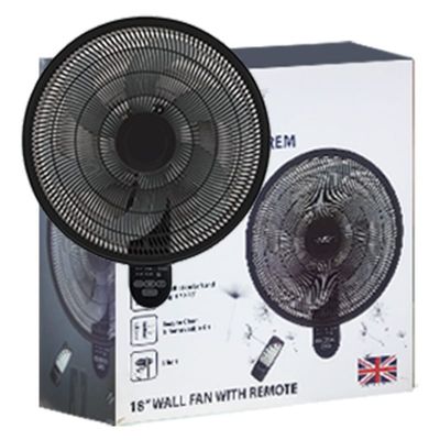 BP18038BR -- WALL REMOTE FAN BLACKPOINT 18""---HIGH QUALITY WALL REMOTE FAN --