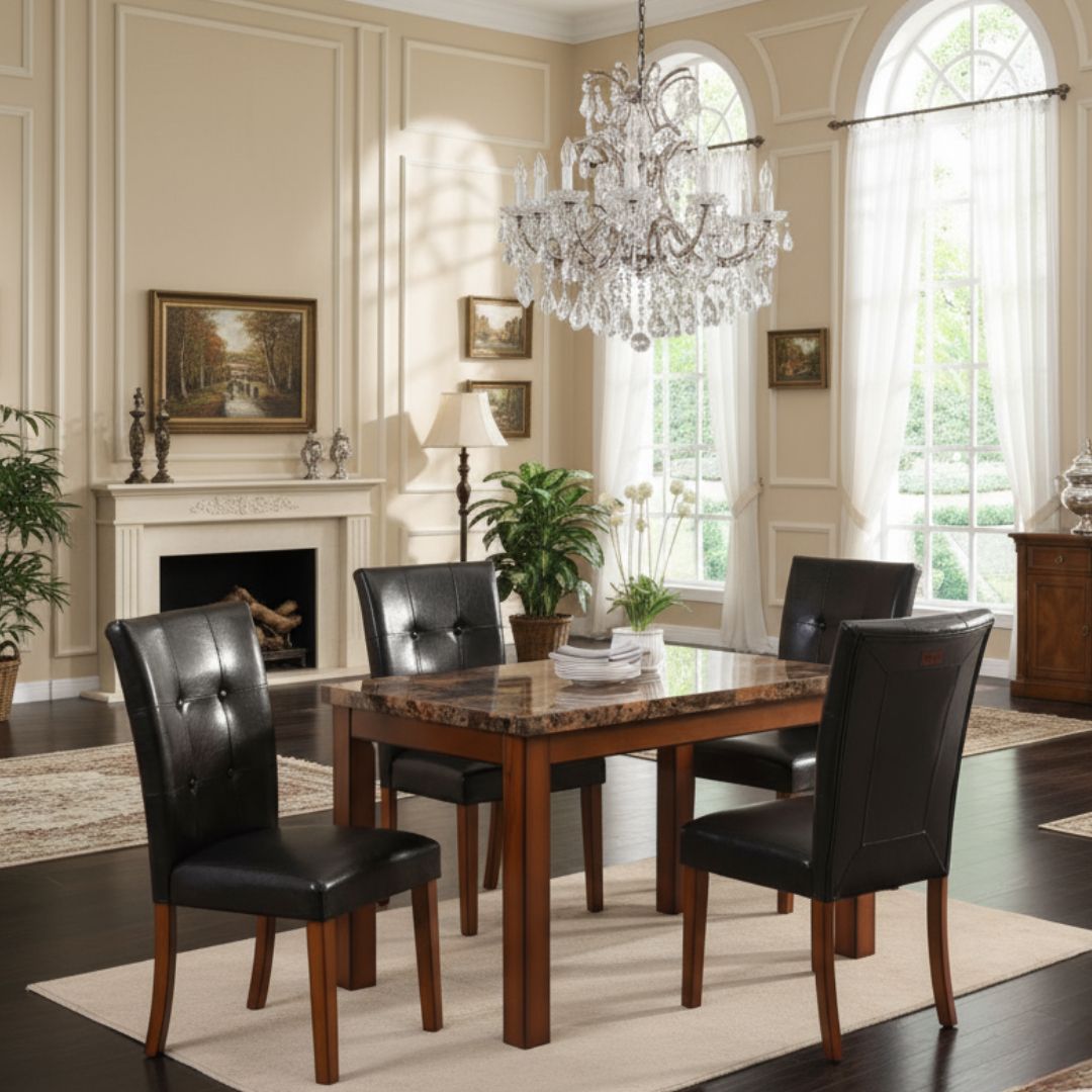 OM08 POSHLEY DINNING TABLE SET