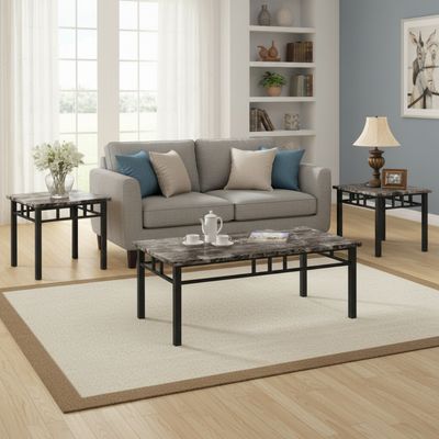 FUR NP-448 -CT-MB-3 PIECE CENTER TABLE