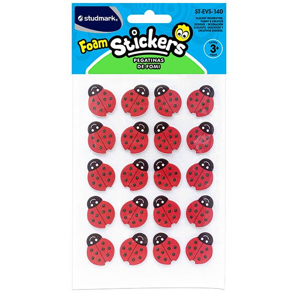 ST-EVS-140 ADHESIVE FOAM SHAPE-LADY BUG