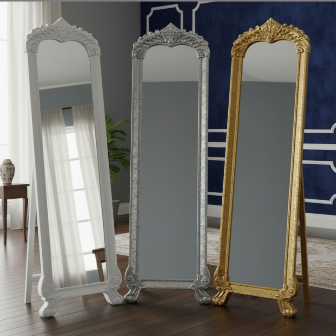 TQ-115 STANDING MIRROR (GLASS/METAL/MDF) MIR115