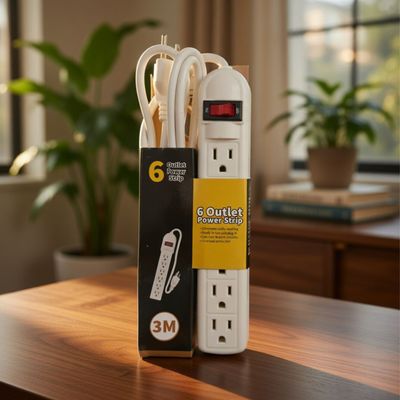3M POWER STRIP 6 OUTLET 3 PIN
