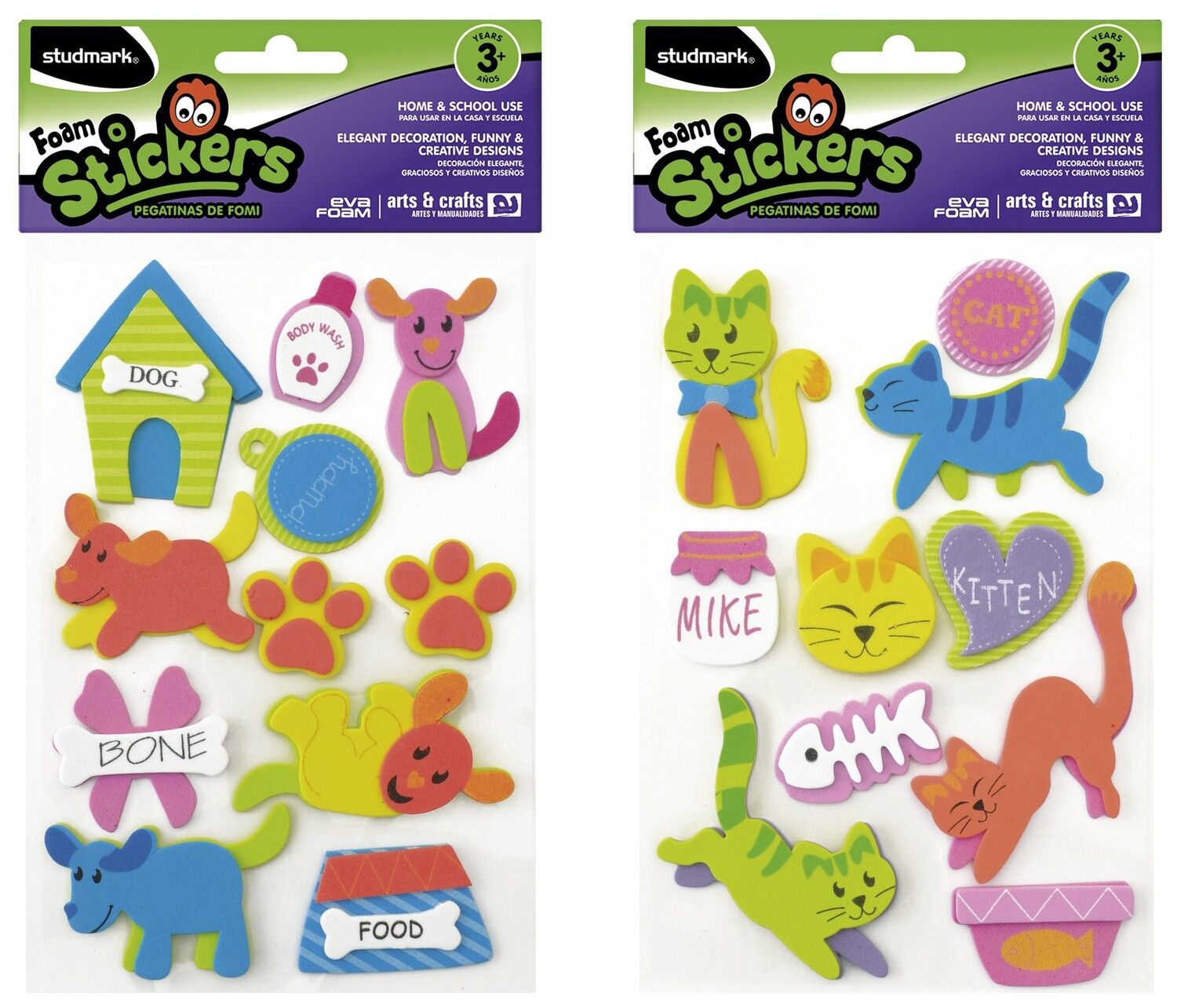 STUDMARK FOAM SHAPES DOGS &amp; CATS ST-EVS-047