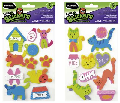 STUDMARK FOAM SHAPES DOGS &amp; CATS ST-EVS-047