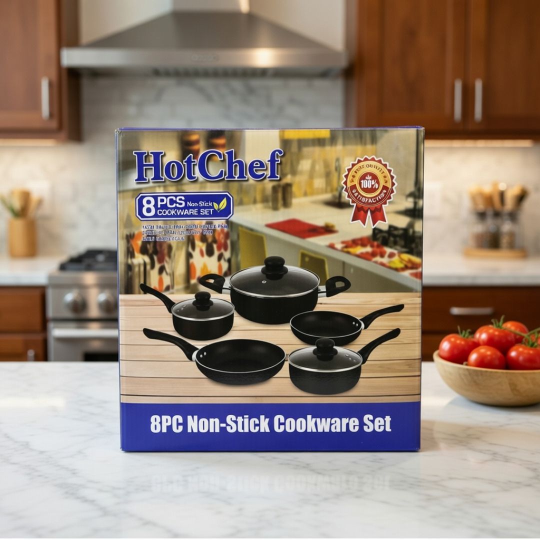 8PCS NON STICK COOKWARE/POT SET