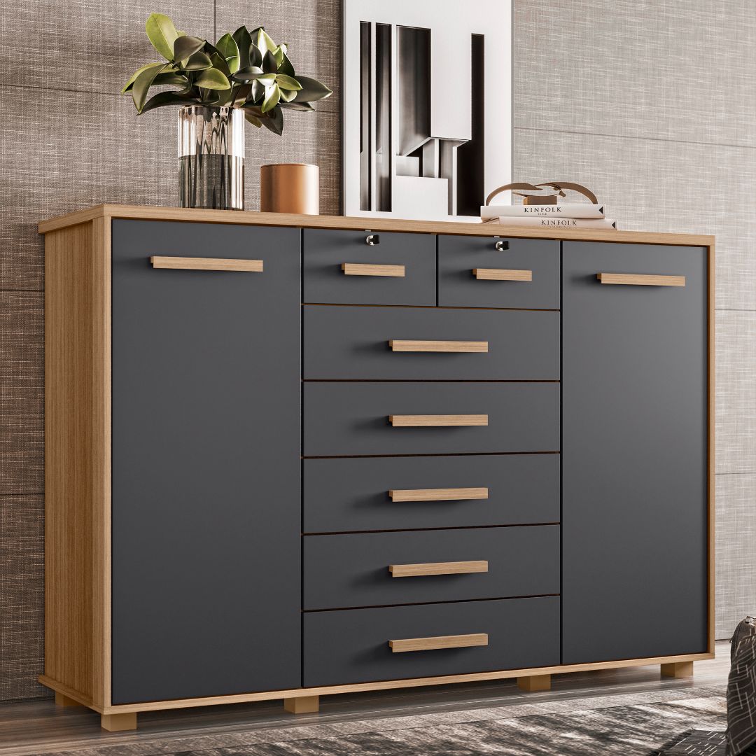 ALBATROZ 112-FONTANA-NATURE/TITANIUM-DRESSER