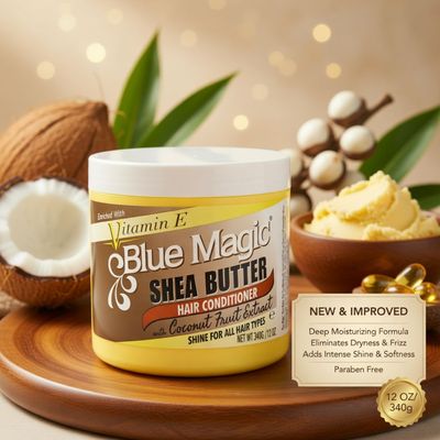 BLUE MAGIC SHEA BUTTER HAIR CONDITIONER 340G/12 OZ