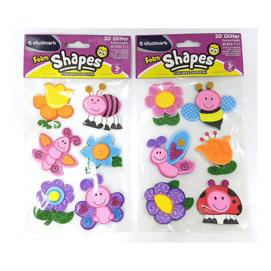 STUDMARK FOAM SHAPES BUTTERFLIES &amp; BEES ST-EVS-117