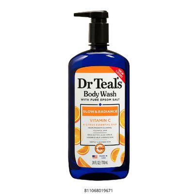 DR TEAL'S BODY WASH GLOW &amp; RADIANCE VITAMIN C &amp; CITRUS ESSENTIAL  710ML