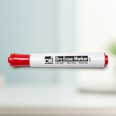 CLI CHARLES LEONARD DRY ERASER MARKER  RED