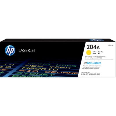 HP 204A - Yellow - original - LaserJet - toner cartridge (CF512A) - for Color LaserJet Pro M154a, M154nw, MFP M180n, MFP M180nw