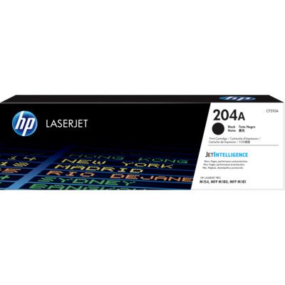 HP 204A - Black - original - LaserJet - toner cartridge (CF510A) - for Color LaserJet Pro M154a, M154nw, MFP M180n, MFP M180nw