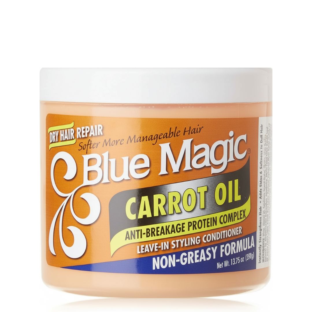 BLUE MAGIC CARROT OIL ANIT-BREAKAGE PROTEIN COMPLEX NON-GREASY FORMULA 13.75OZ /390G