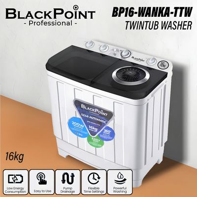 BP16-WANKA-TTW  BLACKPOINT 15 KG TWIN TUB WASHER