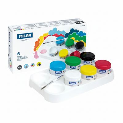 03206 MILAN 6 JAR POSTER PAINTS