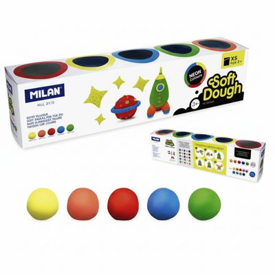 913505N MILAN 5 JAR NEON SOFT DOUGH