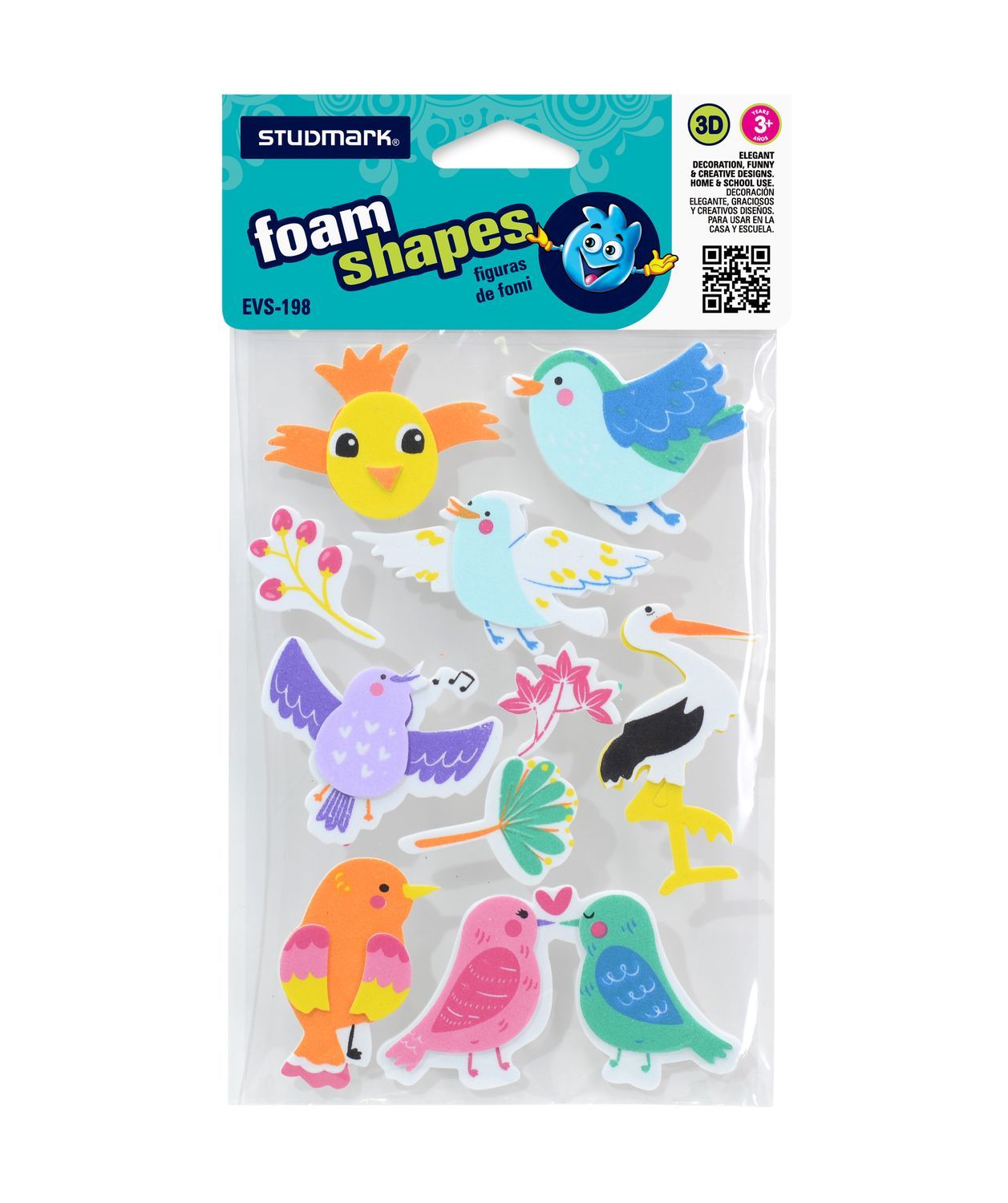 ST-EVS-198 STUDMARK FOAM SHAPES - BIRDS