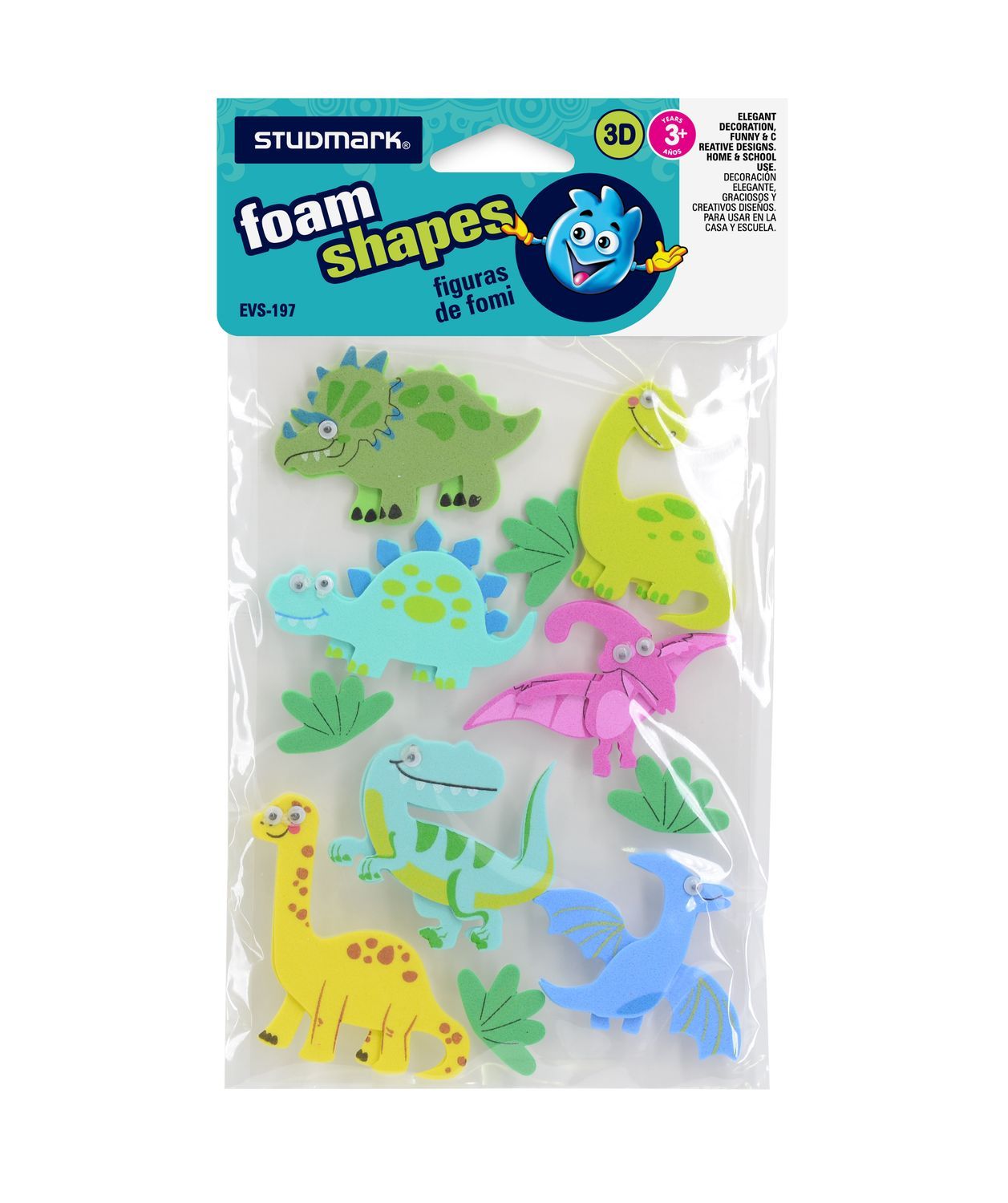 ST-EVS-197 STUDMARK FOAM SHAPES -DINOSAUR