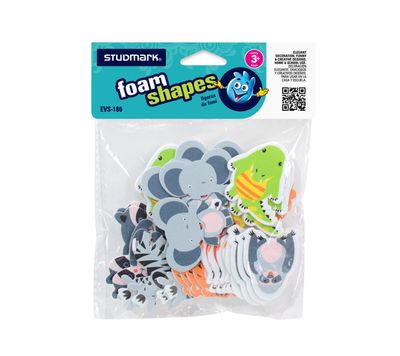 ST-EVS-186 STUDMARK FOAM SHAPES- JUNGLE ANIMALS