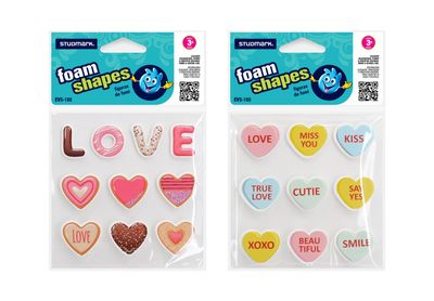 ST-EVS-180 STUDMARK FOAM SHAPES - LOVE