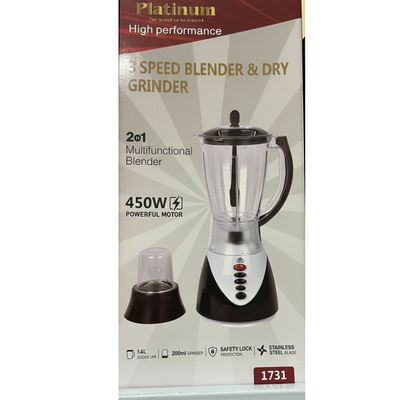 JB -1731 PLATINUM 3 SPEED BLENDER &amp; DRY GRINDER