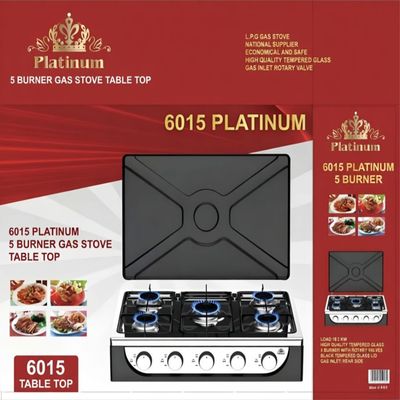 6015 PLATINUM 5 BURNER GAS STOVE TABLE TOP