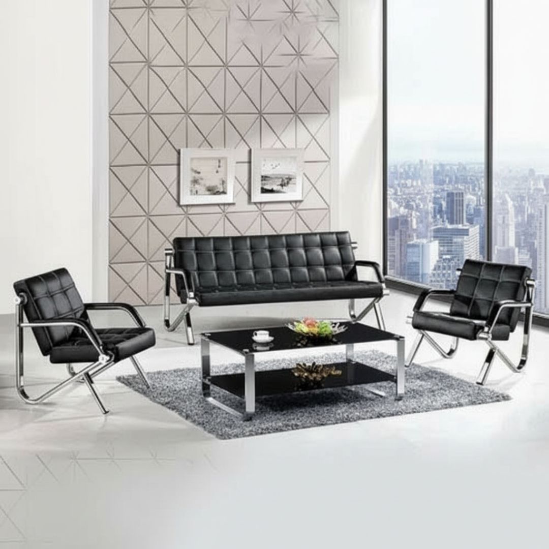 #128D PATIO SET (311) (BLACK)
